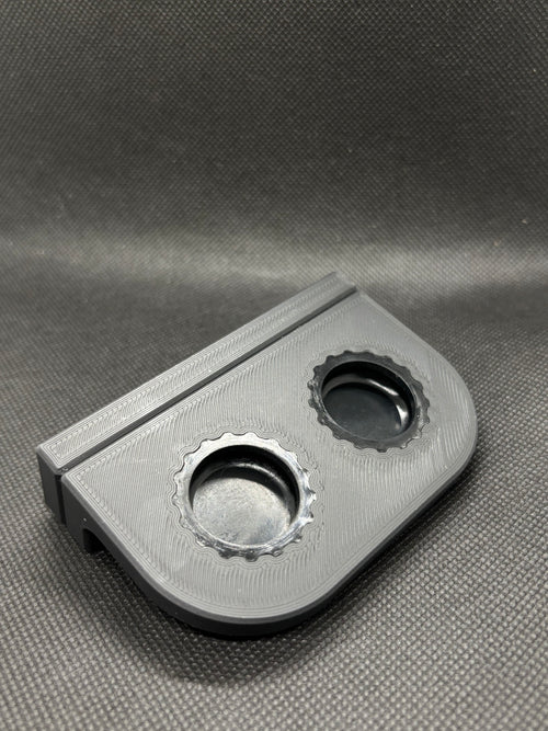 Magnetic Double Bottle Cap Feeding Ledge w/ Caps