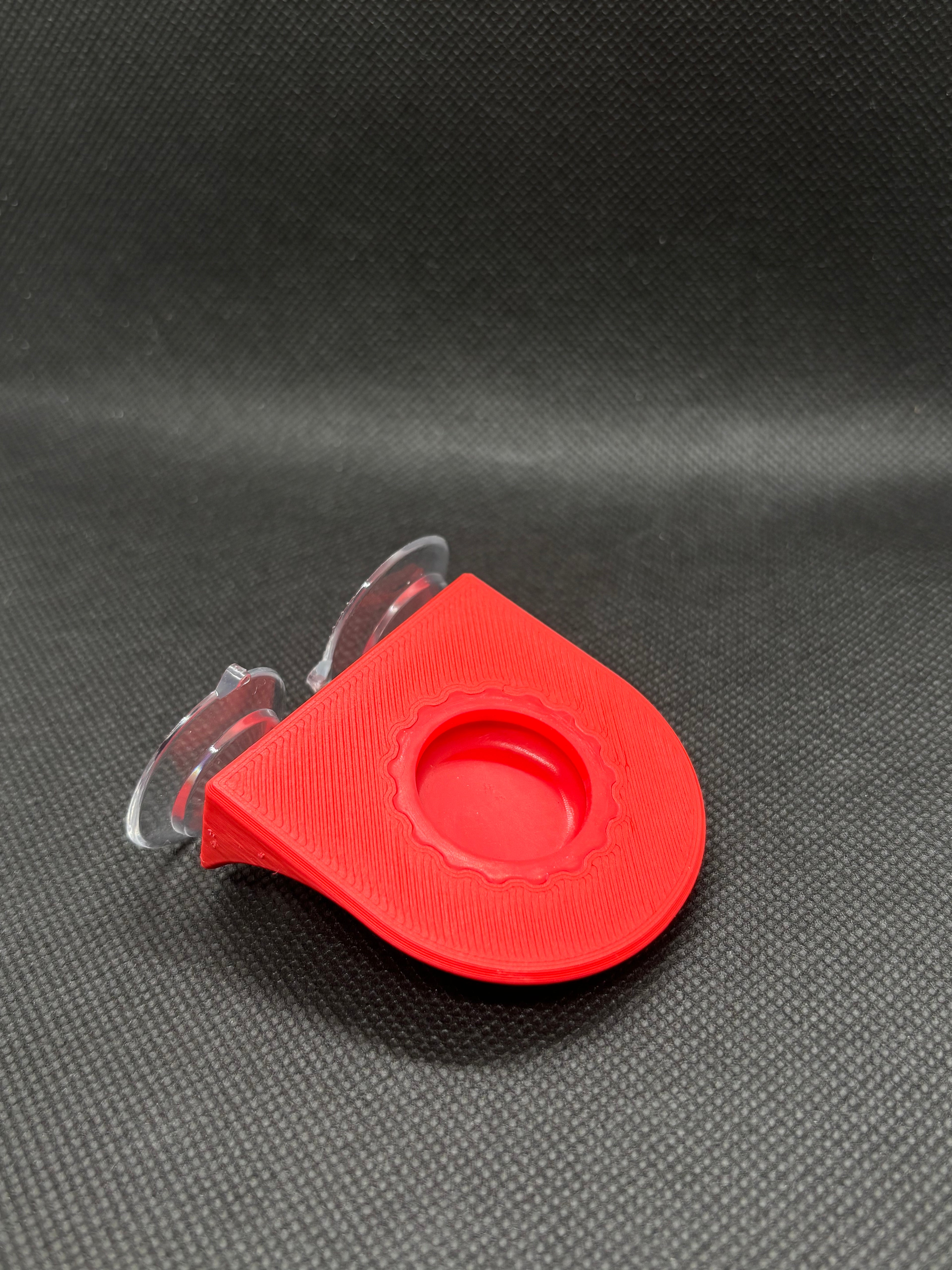Suction Cup Single Bottle Cap Feeding Ledge w/ Cap