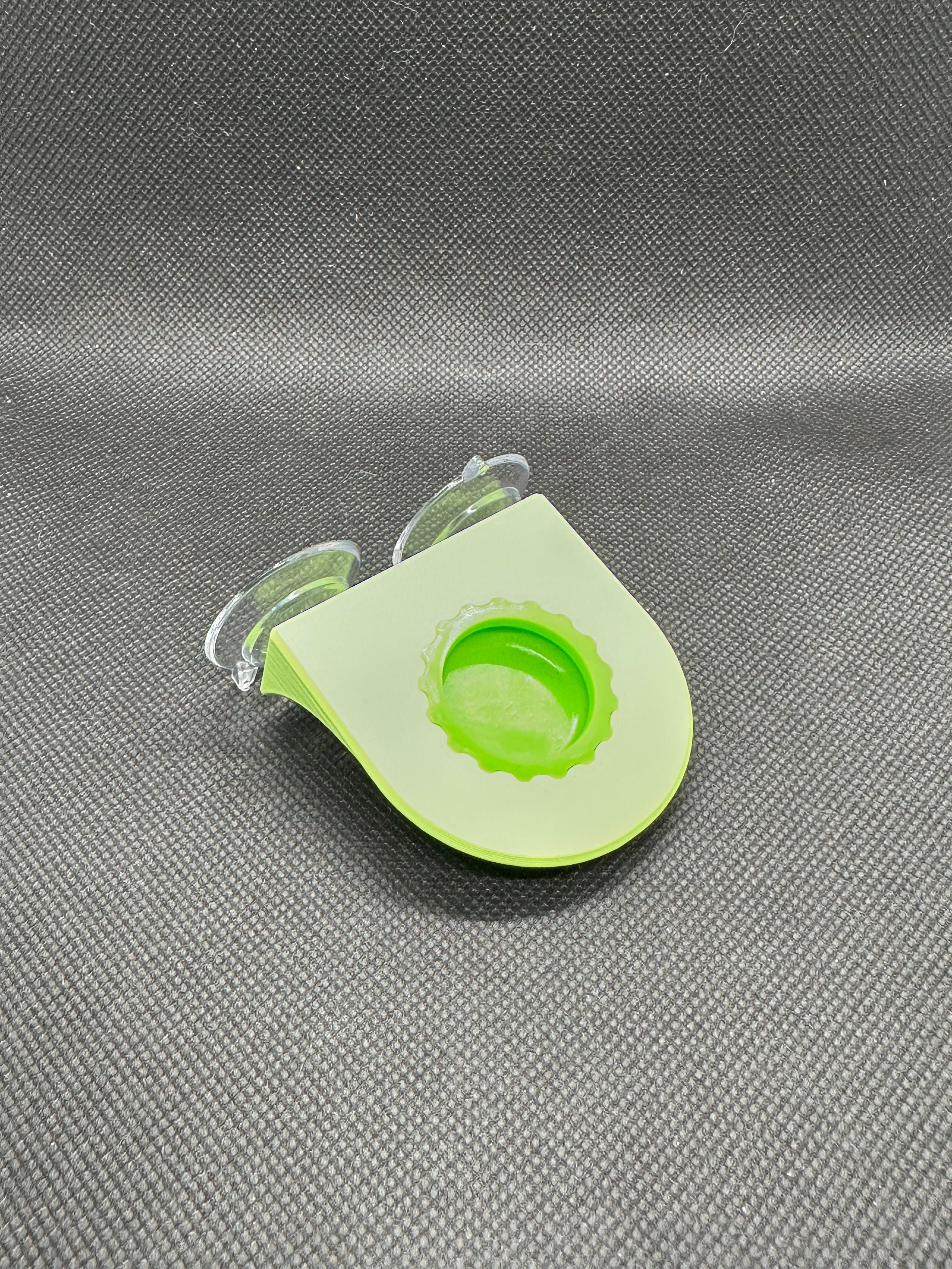 Suction Cup Single Bottle Cap Feeding Ledge w/ Cap