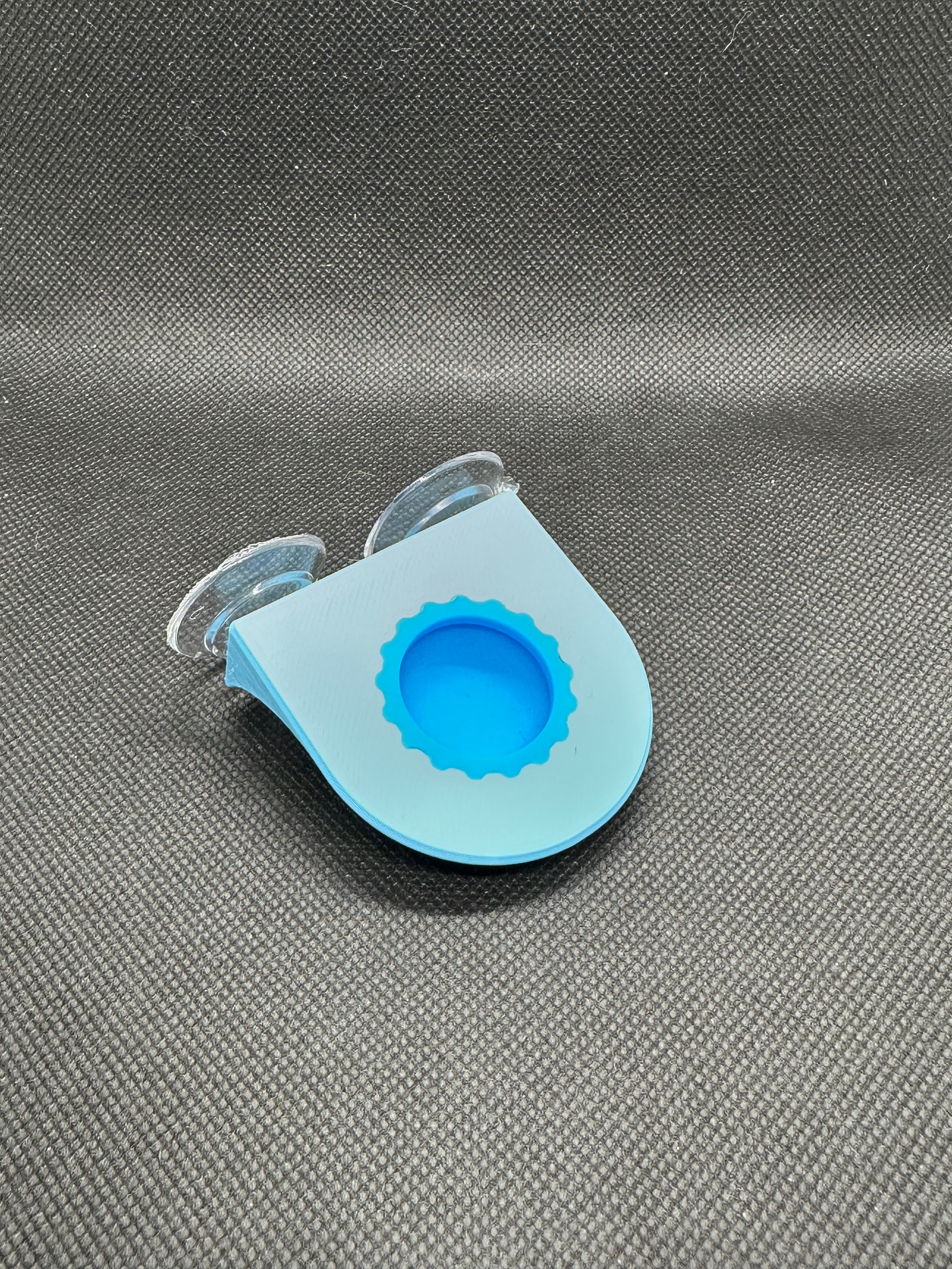 Suction Cup Single Bottle Cap Feeding Ledge w/ Cap