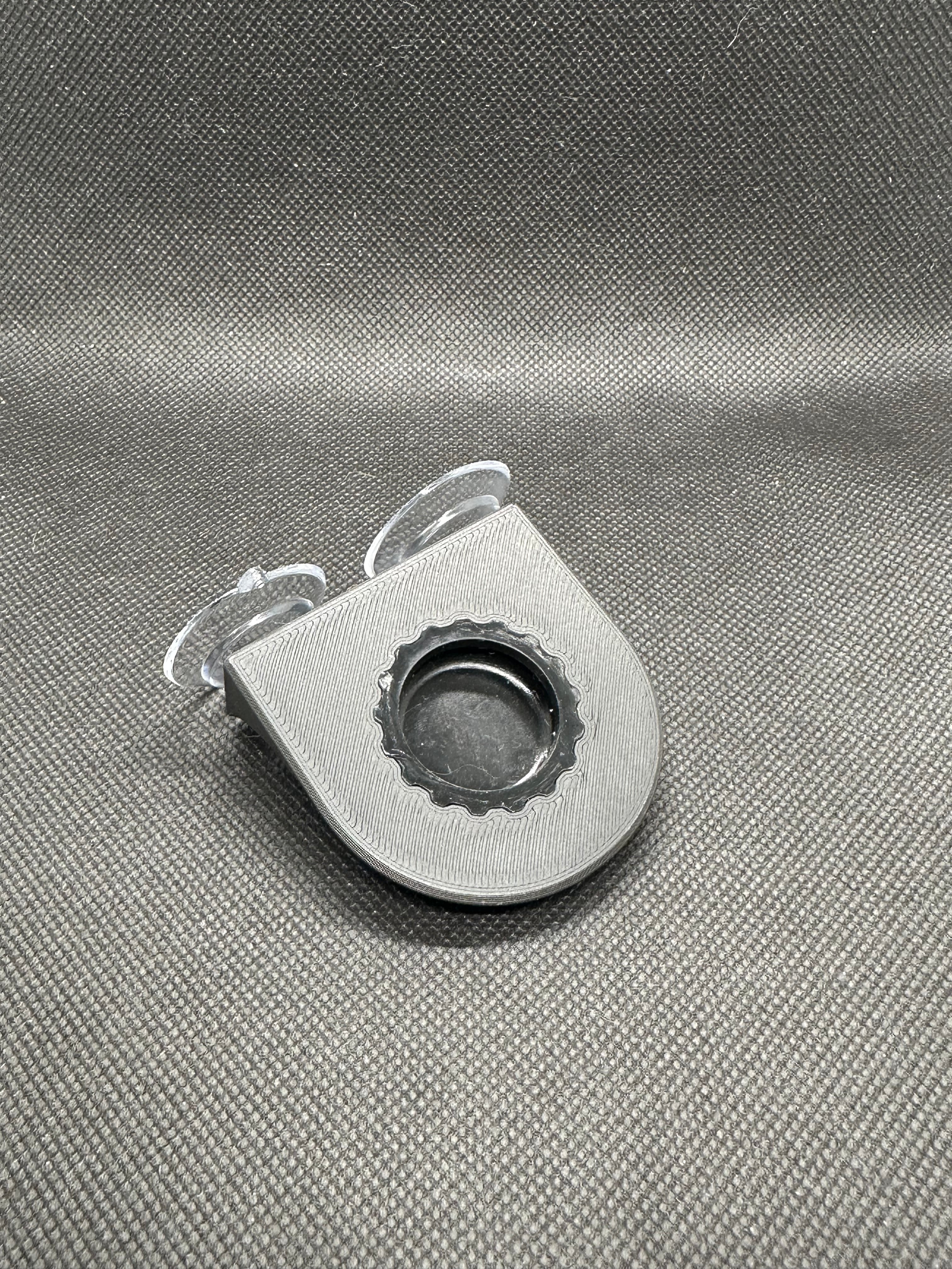 Suction Cup Single Bottle Cap Feeding Ledge w/ Cap