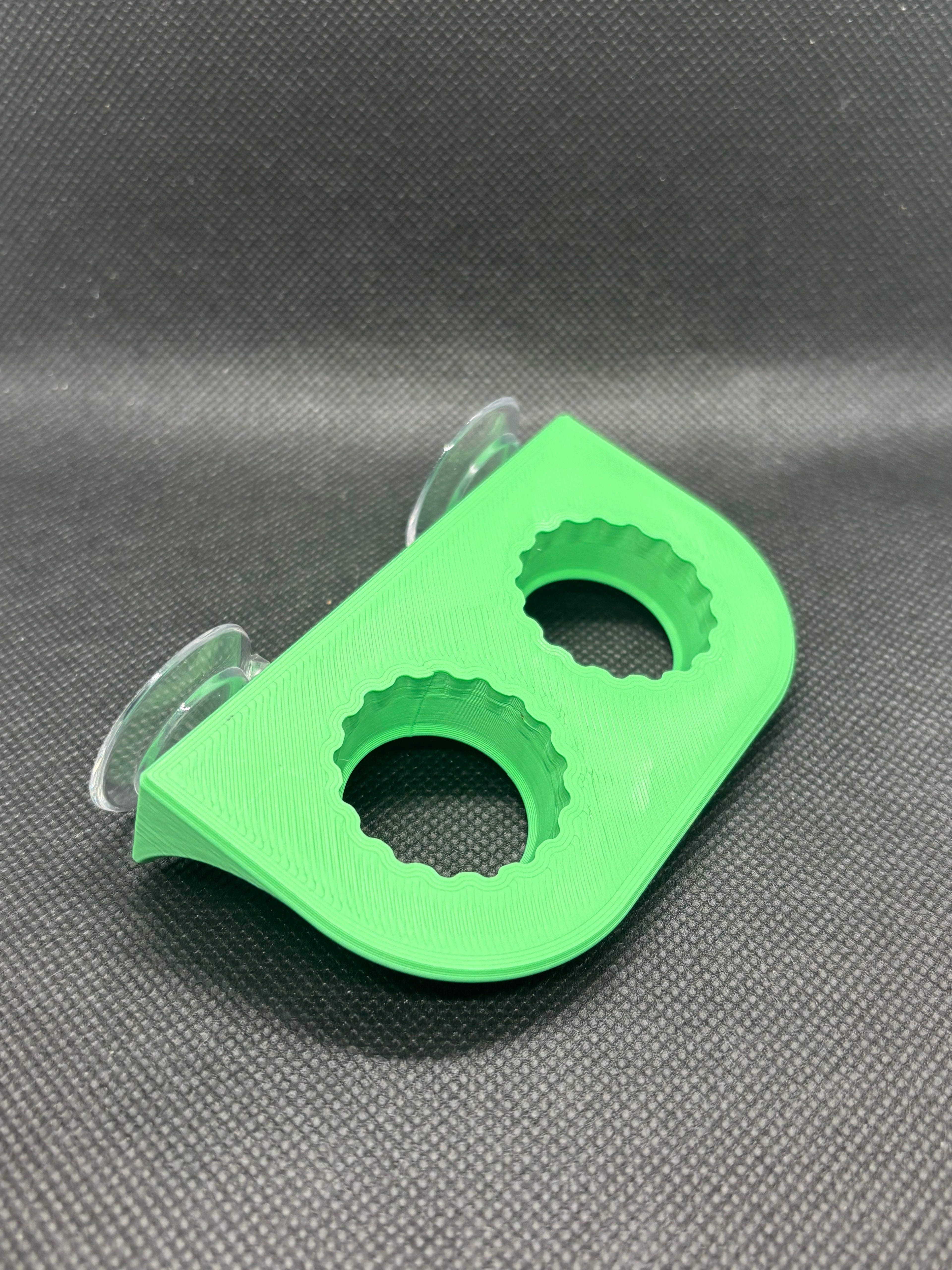 Suction Cup Double Bottle Cap Feeding Ledge