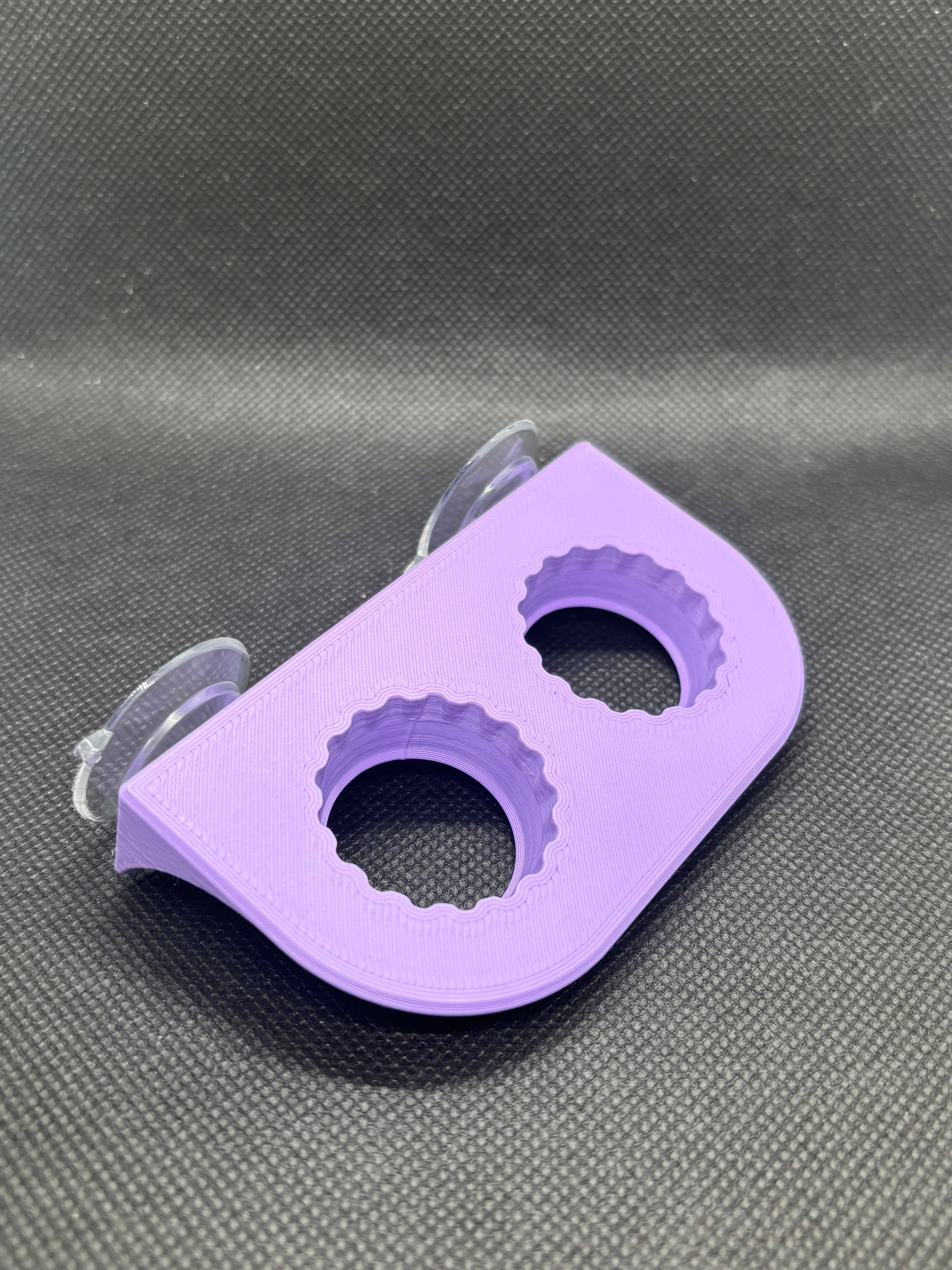 Suction Cup Double Bottle Cap Feeding Ledge