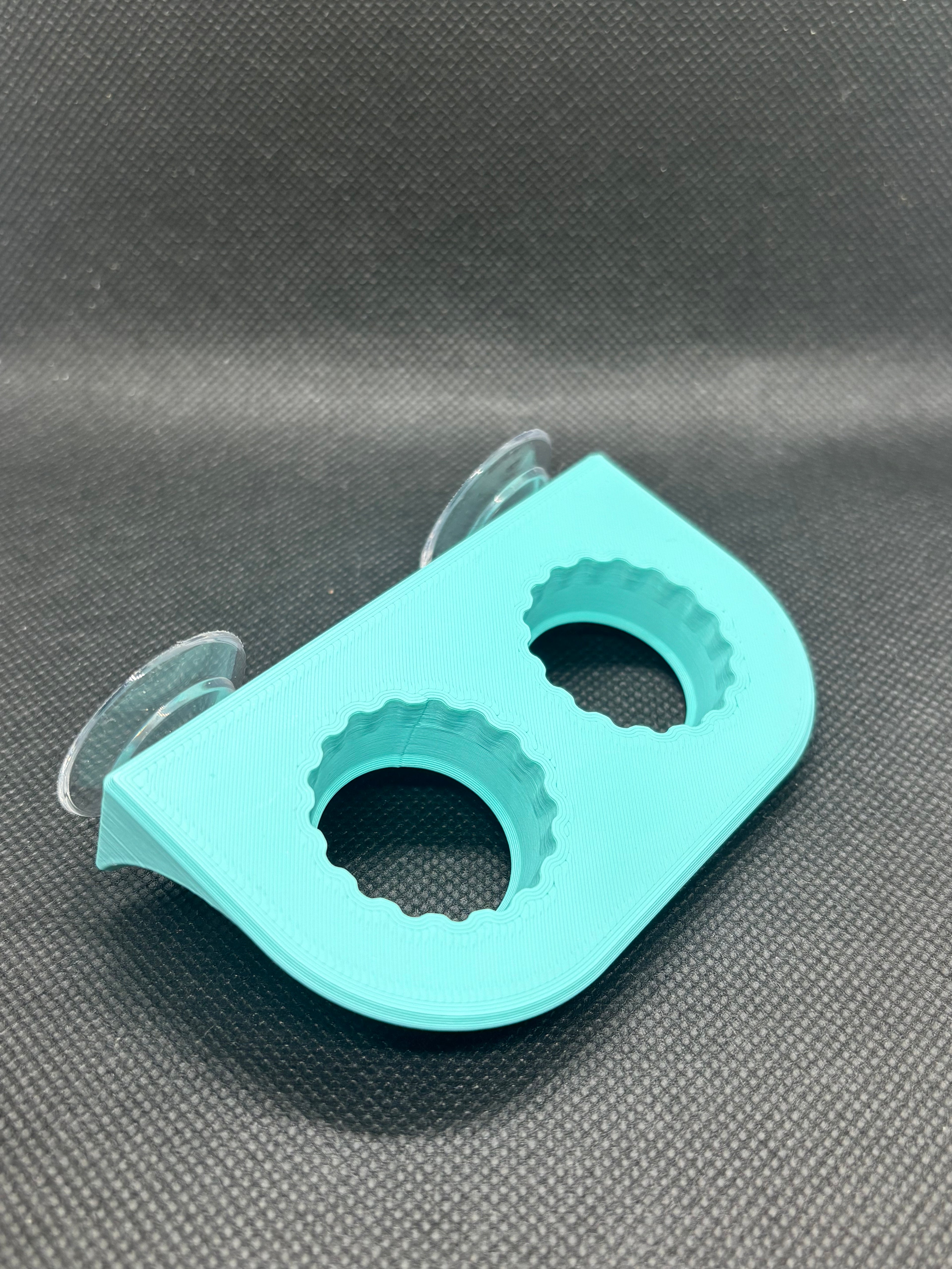 Suction Cup Double Bottle Cap Feeding Ledge