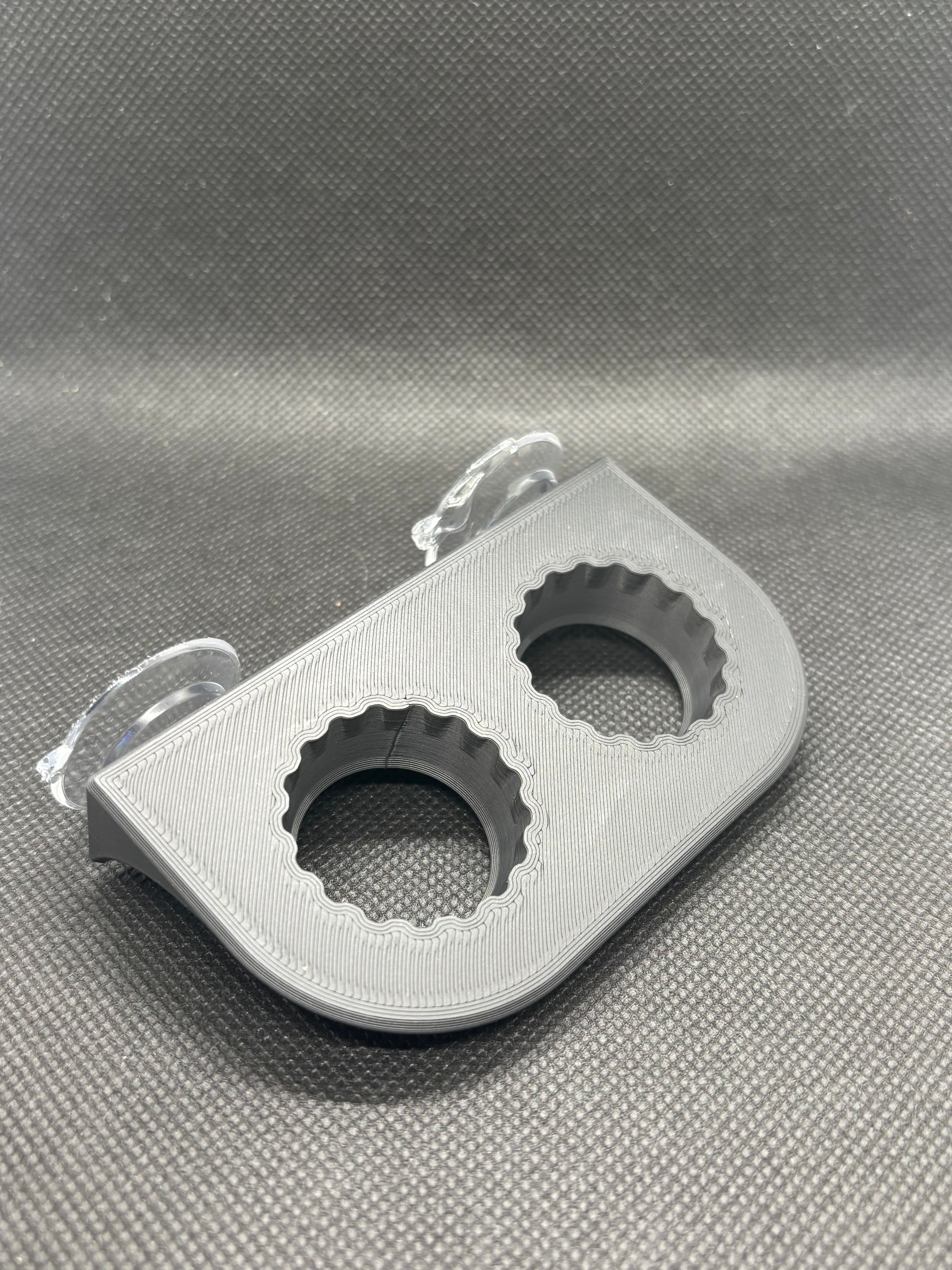 Suction Cup Double Bottle Cap Feeding Ledge