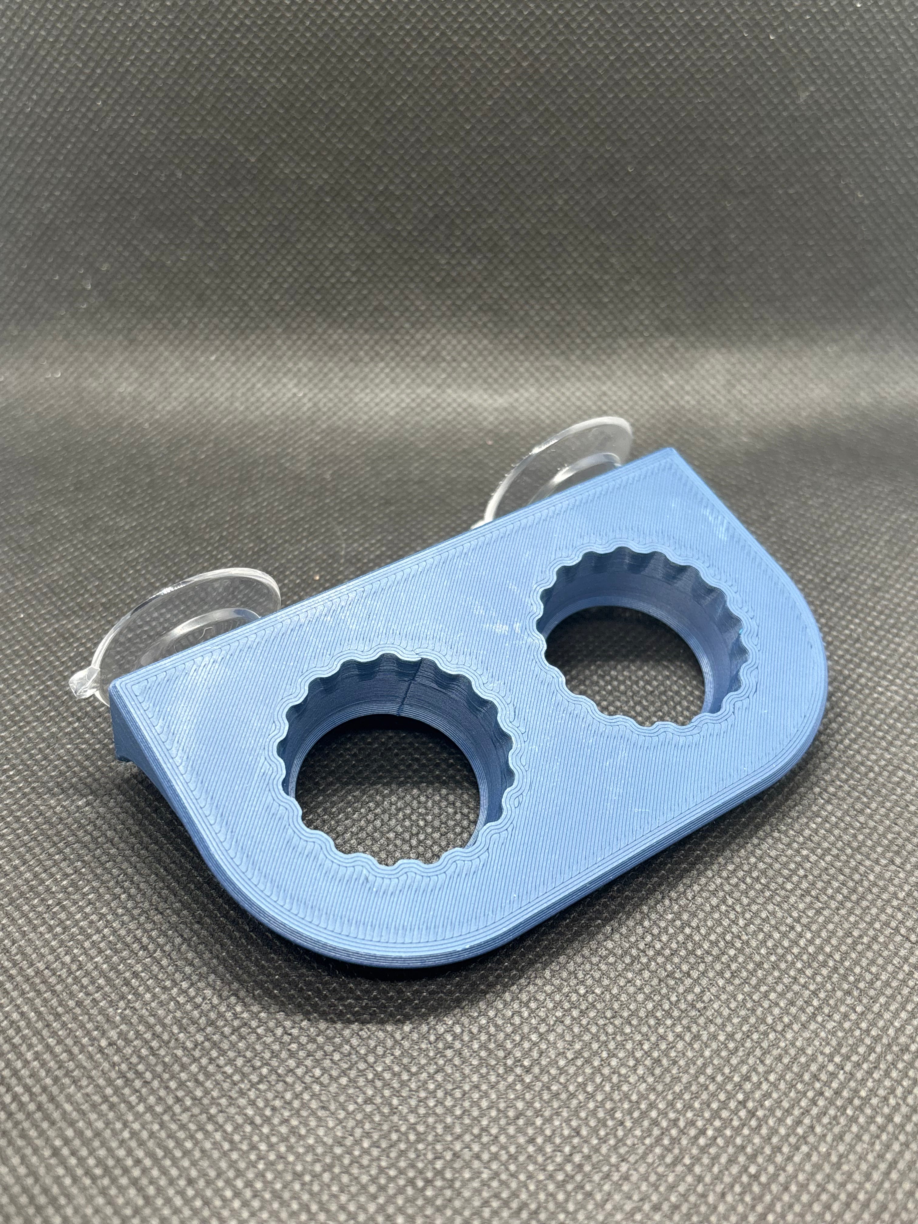 Suction Cup Double Bottle Cap Feeding Ledge