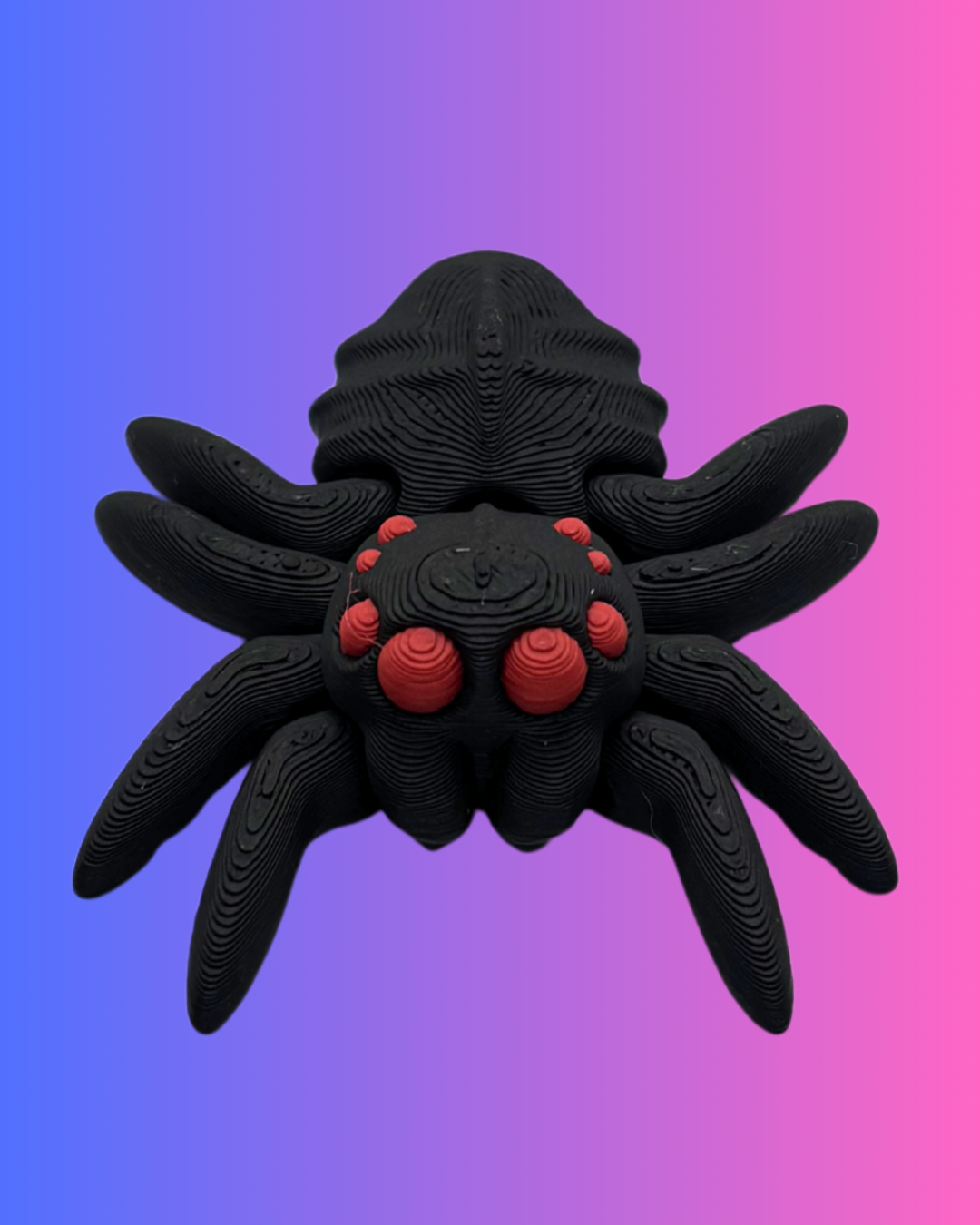 Mini Black w/ Eye Color Spider