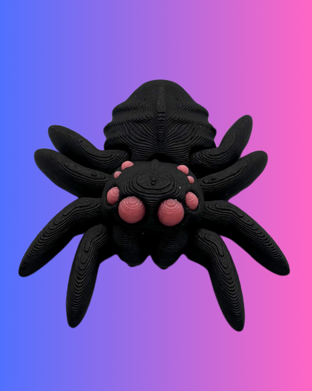 Mini Black w/ Eye Color Spider