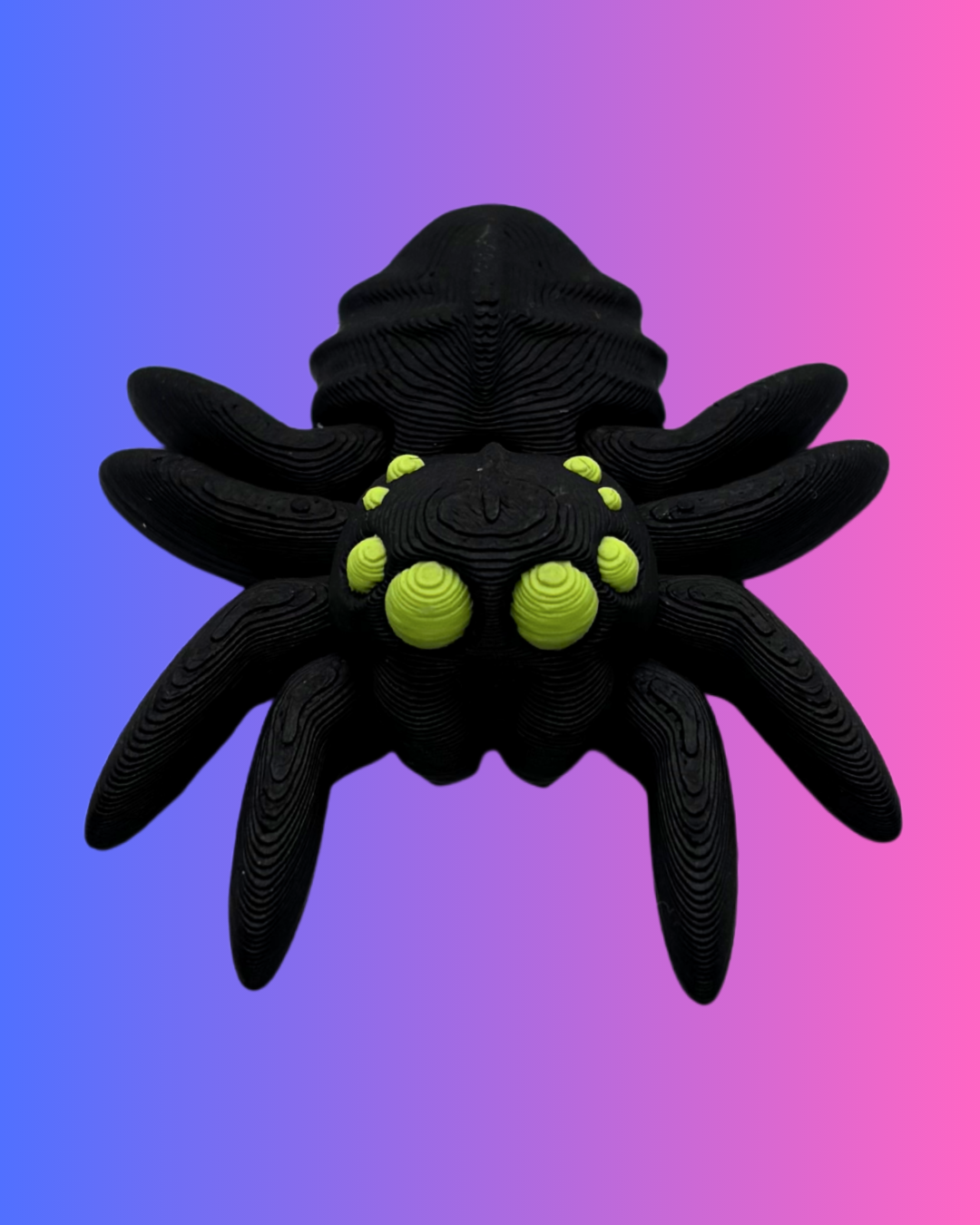 Mini Black w/ Eye Color Spider