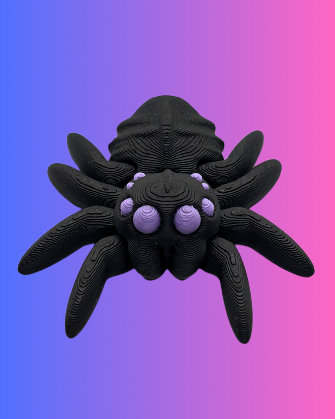 Small Black w/ Eye Color Spider